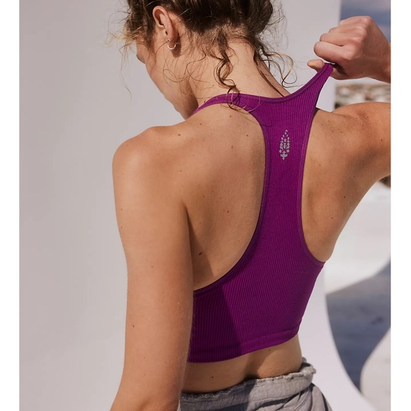 Free People Movement Orange Free Throw Crop Tank. L - Picture 5 of 5